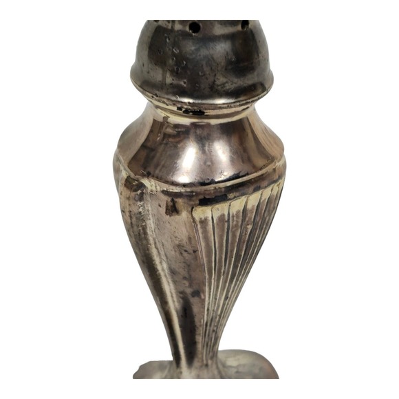 Vtg BM Company Silver Plated Salt & Pepper Shakers 4.25" Classic Tabletop Decor - Picture 7 of 12